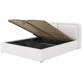 FEDVE Polsterbett, Creme, Textil, 140x200 cm, Schlafzimmer, Betten, Polsterbetten