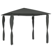 VidaXL Pavillon 3 x 3 m inkl. Seitenteile anthrazit