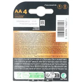 Duracell Plus Power Boost AA Mignon (AA)-Batterie Alkali-Mangan 1.5 V 4