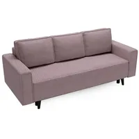 Beautysofa Schlafsofa Monte, Die Lieferung gilt für die Einbringung in die Wohnung, stilvoll Polstersofa rosa