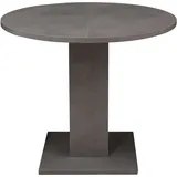 Esstisch Esszimmertisch 90 cm rund ausziehbar 130 cm graphit - TAP - Die Möbelfundgrube - Grau