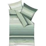 KAEPPEL Faible allover gestreift Grün 135 x 200 cm + 80 x 80 cm