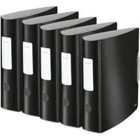 Leitz Qualitäts-Ordner 180° Active Style, 5er Pack, A4, Satin