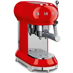 smeg Kaffeemaschine 50 ́s Style Edelstahl Rot