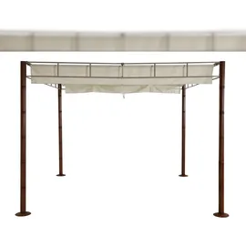 Mendler Pergola HWC-L42 3 x 2,9 m Weiß