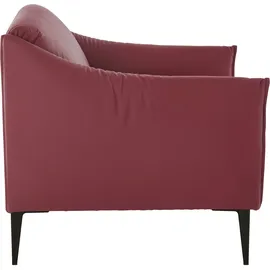 W.Schillig Cocktailsessel »sally« mit Metallfüßen in Schwarz pulverbeschichtet rot