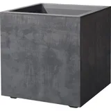 Deroma Pflanztopf Millenium Kunststoff anthrazit 39 x 39 cm