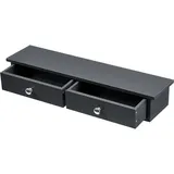 [en.casa] Wandregal Geeste 60 x 15 x 10 cm Dunkelgrau