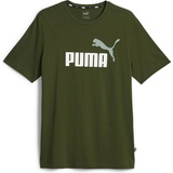 Puma Herren, Sportshirt, ESS+ 2 Col Logo Tee, (XXL), Grün, XXL