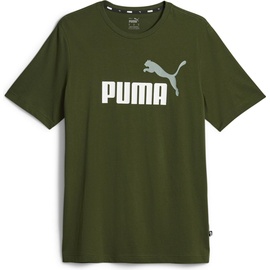 Puma Herren Sportshirt, ESS+ 2 Col Logo Tee (XXL), Grün, XXL