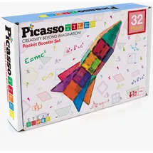 PicassoTiles Rocket Booster Set 32 Teile
