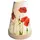 Hellmann Teelichtleuchter Vintage Style Nr.32 Mohnblumen rot/weiß 14,5 cm hoch