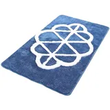 MeralHome Badezimmerteppich grau groß (70 x 120 cm), weich rutschfest waschbar Badematte, Badteppich für Badezimmer, Badvorleger für Bad und Toilette