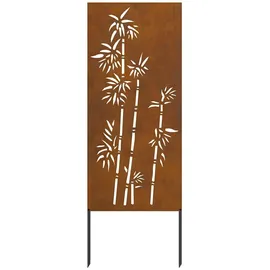 vidaXL Garten dekoratives Panel Rostig 50 x 140 cm