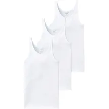 SCHIESSER Unterhemd "Original Classics", Herren, Gr. 4, N-Gr, weiß (100, weiß), Feinripp, Obermaterial: 100% Baumwolle, unifarben, körpernah, tiefer Rundhals, Unterhemden Unterhemd, mit Markenlabel, Topseller