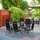 Outsunny Gartengarnitur 7-tlg. schwarz/silber