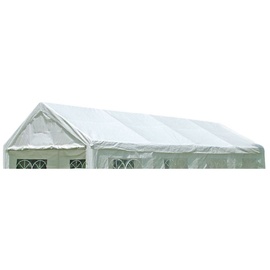 DEGAMO Ersatzdach / Dachplane PALMA für Zelt 4x8 Meter, PE weiss 180g/m2, incl. Spanngummis
