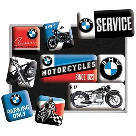 Nostalgic-Art Magnetset "BMW-Service" – Motorradzubehör – Geschenkideen