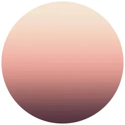 K&L Wall Art Vliestapete »Runde Vliestapete«, Ombre Farbverlauf Rosa Himmel, mehrfarbig, matt - bunt