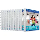 Oxford Sichtbuch polyvision A4, PP vario-zipp-Prinzip 20 Hüllen, transparent, Packung mit 10 Stück