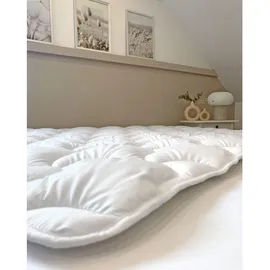 ZOLLNER Bettdecke Polyester, atmungsaktive Füllung 135x200 cm, Oeko-Tex® Standard 100, Schlaftextilien, Bettdecken