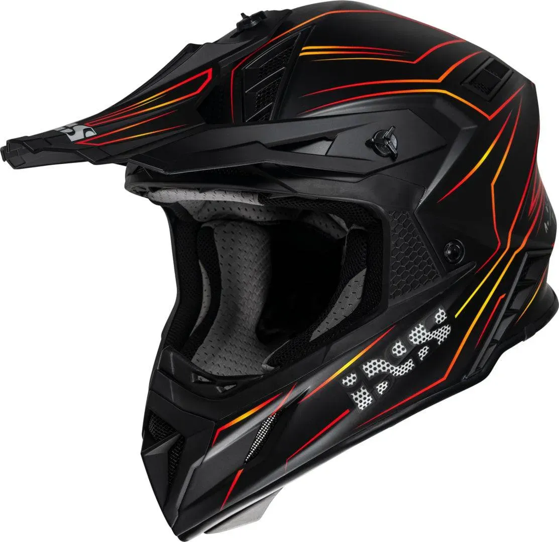 iXS Motocrosshelm iXS189FG 2.0 matt schwarz-rot - XL