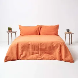 Homescapes Bettwäsche, orange, Textil, Rechteckig, 240x220 cm, Oeko-Tex®, Schlaftextilien, Bettwäsche, Bettwäsche