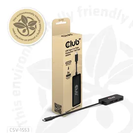 Club 3D USB Typ-C auf Dreifach DisplayPort MST Hub 4K60Hz