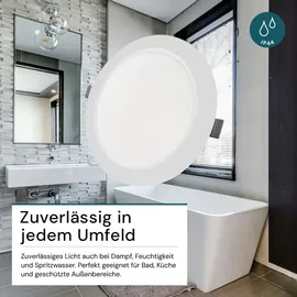 LUXULA LED Einbauleuchte 18W rund weiß