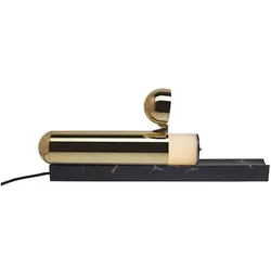 DCWéditions ISP LED Tischleuchte Marmor Messing Schwarz