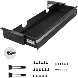 VEVOR Untertisch Schublade mit Regal Unterbau Schreibtisch 740x235x107mm 1-Fach