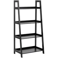 VCM Bücherregal 63 x 40 x 130 cm Schwarz