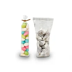 1000 Stk. Transparente Tasche für Süßigkeiten und Trockenfrüchte (8,5x2cm) Ref PQP545.18