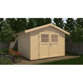Weka Gartenhaus 122 2,40 x 2,05 m natur inkl. Fußboden