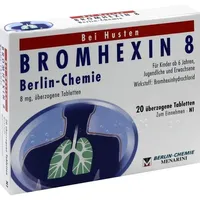 BERLIN-CHEMIE BROMHEXIN 8 Berlin Chemie überzogene Tabletten 20 St