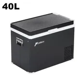 Tragbare Auto Kühlbox - 40 l Kompressor Kühl-/Gefrierbox - 12/24 V & 220 V - Dual Zone - App-Steuerung - Camping Kühlschrank
