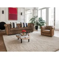 Couchgarnitur 3+1 - Microfaser - Vintage-Look - CHESTERFIELD