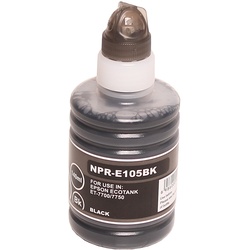 Kompatible Nachfüllflasche Tinte für Epson 105 Schwarz für EcoTank ET7700 ET7750 von ABC