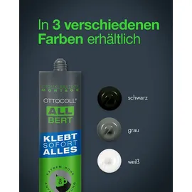 Otto-Chemie OTTOCOLL ALLBERT 290ml Basis-Karton, Klebstoff Hybrid-Polymer schwarz