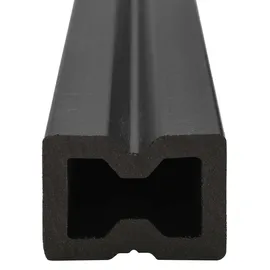 vidaXL Terrassendiele 14 x 400 cm schwarz