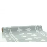 sovie HOME Tischläufer White Tree in Silber aus Linclass® Airlaid, 40cm x 4,80m, 1 Stück