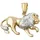 GALLAY Löwe Bicolor 9Kt GOLD