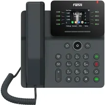 Fanvil V63 IP-Telefon, Schwarz, Kabelgebundenes Mobilteil, Tisch/Wand, 6 Zeilen, 1000 Eintragungen