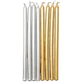 Rico Design Kerzen Gold und Silber 16 St.