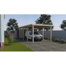 Weka Einzelcarport 617 2,94 x 7,84 m kdi inkl. PVC Trapezplatten