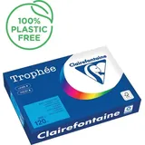 Clairefontaine Kopierpapier Trophée karibischblau DIN A4 120 g/qm 250 Blatt