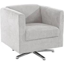 Home Affaire Drehsessel Bob Polyester 72 x 71 x 75 cm Silber drehbar