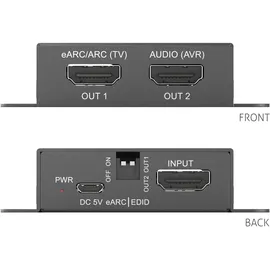 PURETOOLS PT-C-HDEARC-4K - HDMI eARC Audio Konverter / Extraktor,