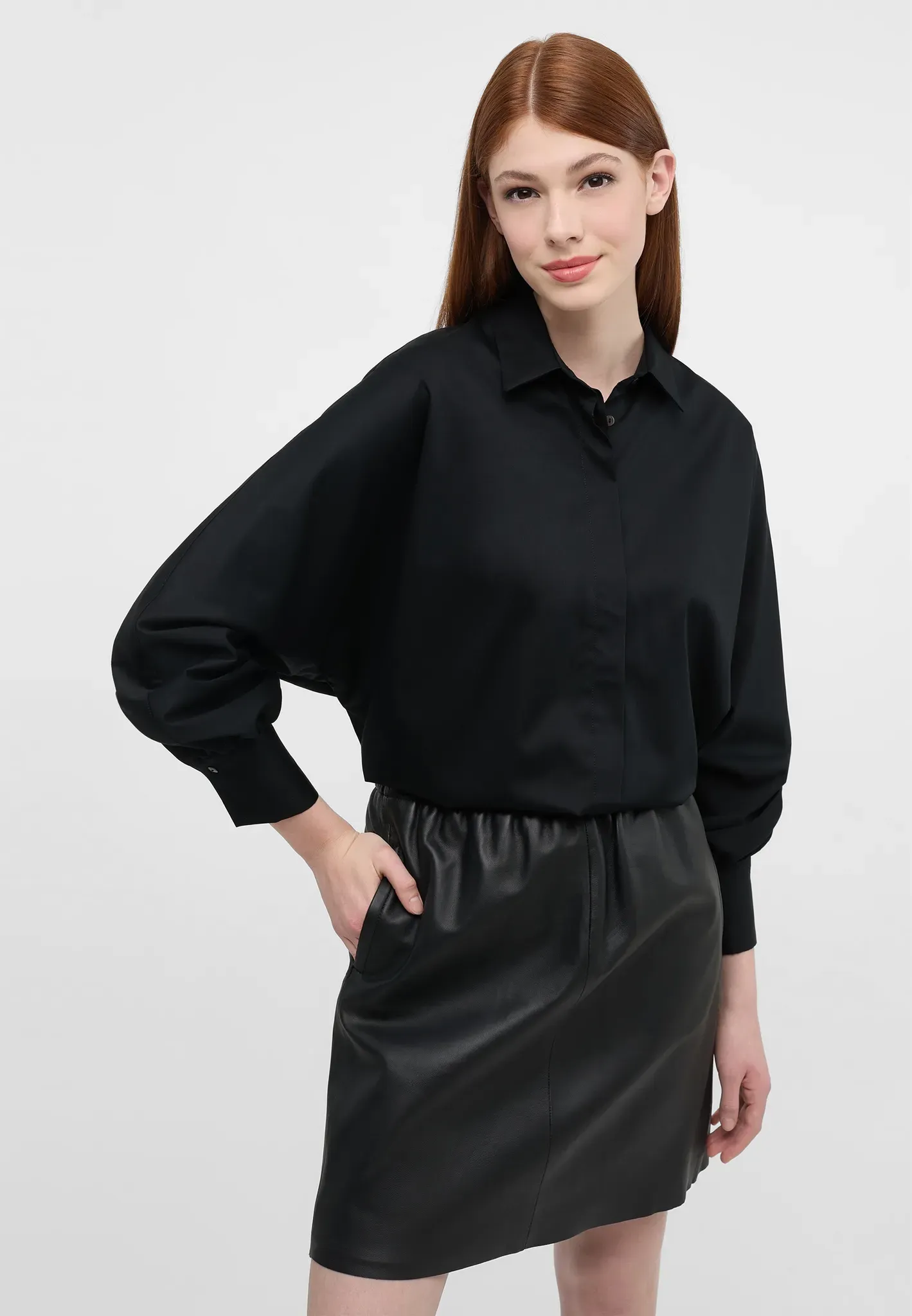 Eterna Shirtbluse »OVERSIZE FIT« Eterna schwarz 38