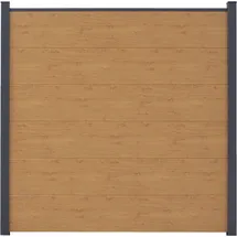 GROJA Zaun-Set 180 x 180 cm Asteiche Natur/Kunststoff